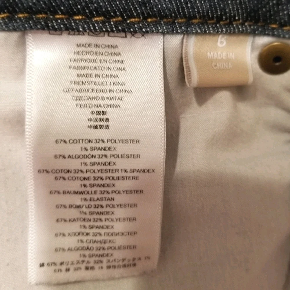 Michael Kors Bootcut Blue Jeans Classic Dark 5 Pocket Sz 6